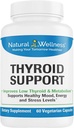 Natural Wellness Thyroid Support – Iodine, Selenium & L-Tyrosine Supplement for Healthy Thyroid Function, Energy, and Metabolism – Thyroid Support for Women & Men – 60 Vegetarian Capsules