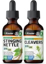 BIO KRAUTER Sting Nettle Tincture 2 Fl. Oz. & Cleavers Tincture 2 Fl. Oz.
