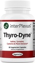 InterPlexus Thyro-Dyne - Iodine, Tyrosine & Plant Extracts for Thyroid Support-Gluten Free, Dairy Free, Soy Free - 60 kapsula (30 zerbitzu)
