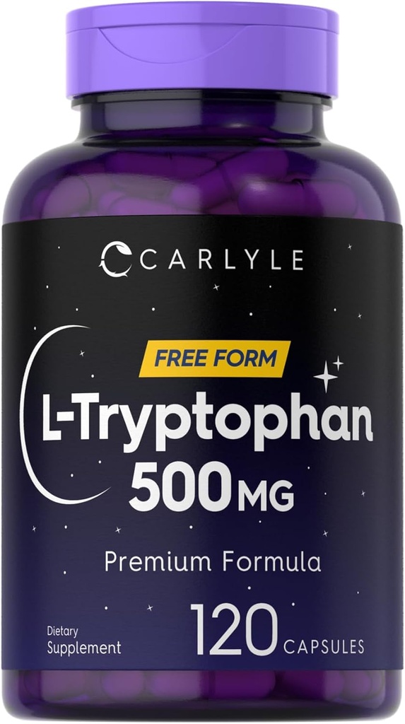 Carlyle L- Busptophan 500mg 120 Capules  clicant Amino Acid suplementari 2880 Form Free Beauchlop