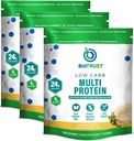 BioTrust Low Carb Protein Powder – Natural and Delicious Whey & Casein Blend from Grass-Fed Hormone Free Cows — Non GMO, Soy Free, Gluten Free, Hormone Free (Vanilla, 3-Pack)