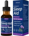 Valerián Root Sleep Support Drops, Gotas de Manzanilla y Flor de Jamajka y Valeriana para Dormir Profundamente, All-Nature Herbal Extract Liquid with Hibiscus & harmanček. 2oz