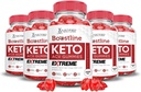 Justified Laboratories (5 Pack Boostline Keto ACV Gummies Extreme 2000MG Boost Line Keto Gummies Apple Cider Vinegar Formulerad med Pomegranate Beet Juice Powder B12 Vegan Non GMO 300 Gummys