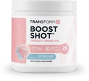 TransformHQ Energy & Focus Powder (Cotton Candy) - Boost Shot Clean Energy Drink Mix - Sugar Free - Non-GMO, Gluten-Free - 28 Servings