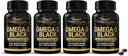 FREZZOR Omega 3 Black - 最强的绿色浸泡油盖,新西兰制造,UAF1000+,炎症,联合护理和救济,心脏和免疫支持,60 Counter (Pack of 4)