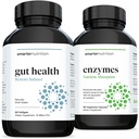 Probióticos más inteligentes para la salud de Gut - Soporte Superior Digestivo + Enzimas de nutrición más inteligente - Ayudas Digestivas diarias con 16 Enzimas naturales diferentes