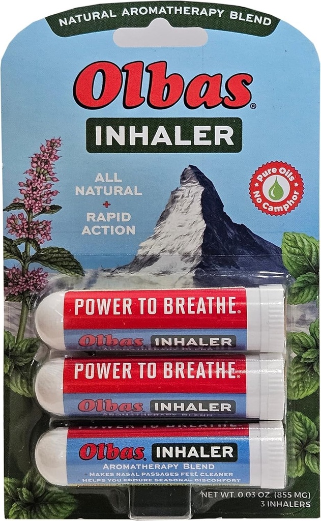 Olbas Nasal Inhamer Amater/Aromatic Inhaler, 0.01 Oz, 3Pack