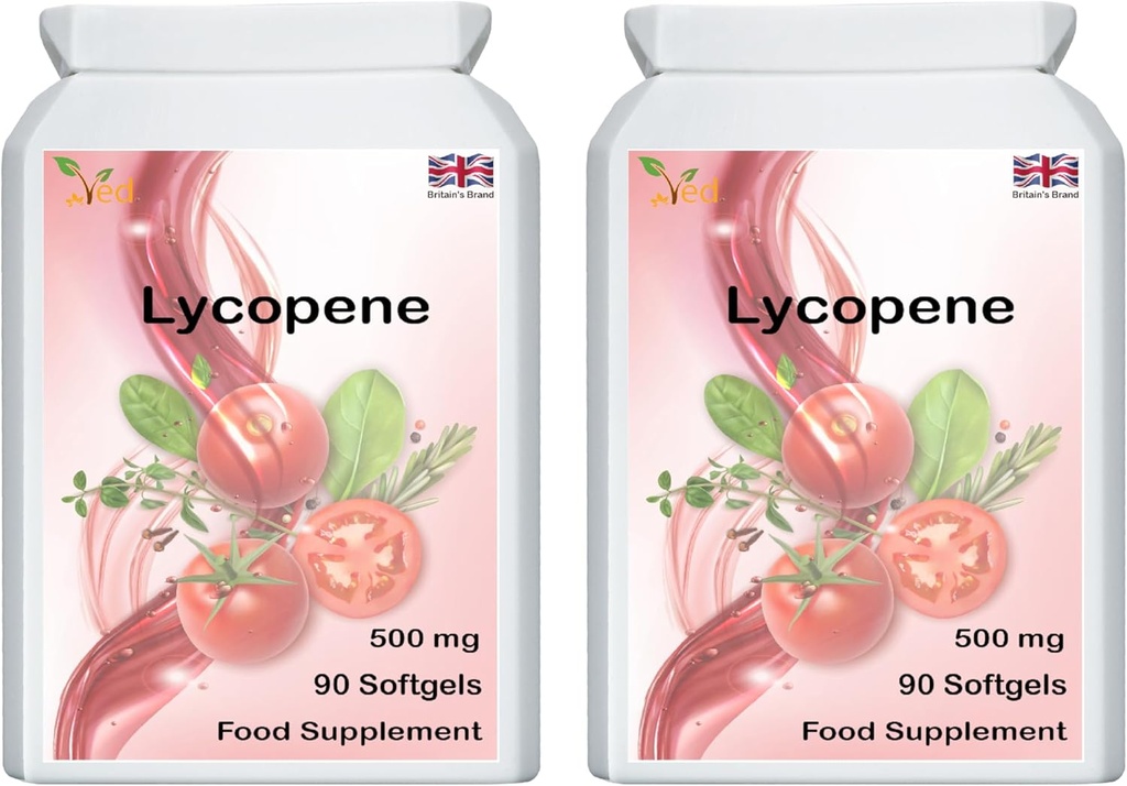 Ved Lycopene 500 מ"ג | 90 Softgel, 6 חודשים אספקה.