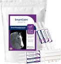 SmartEquine SmartCalm Pellets & SmartCalm Ultra Paste 6 Tubes Bundle, Koń Calming Supplement Agregat 124; Nie dodano cukru lub ziół, Suplement diety Equine