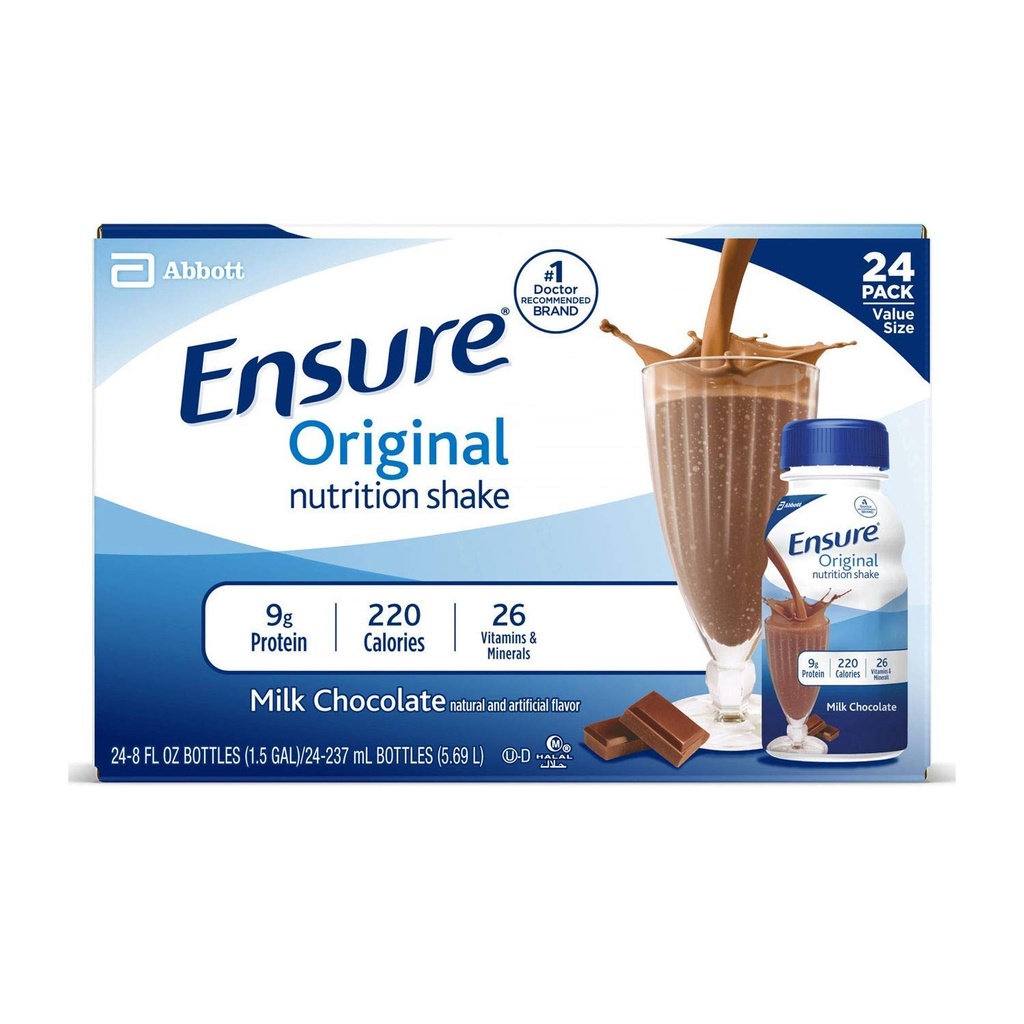 Assegureu-vos original, xocolata de llet terapèutica, 8 Ounce Reclitable Carton, Abbott 64937 - Cas de 24