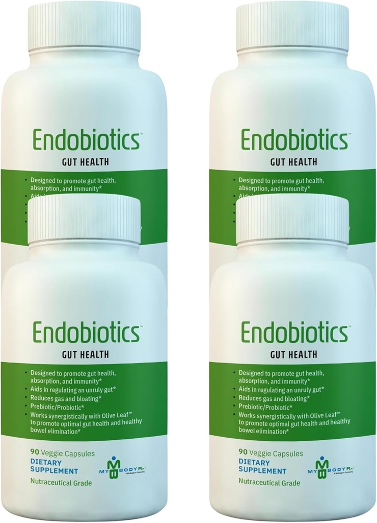 Endobiotics Gut Support Addition - Богата смес от осем Beneficial Bacteria за Optimal Digestive Health-90 капсули 4pk