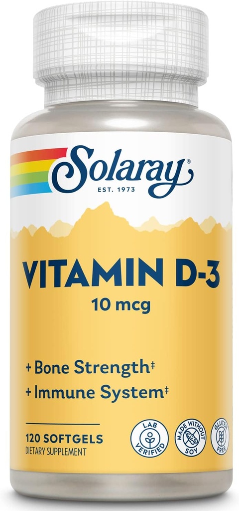 Vitamina D-3-400 IU | 120 Softgels