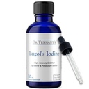 Liquid Lugol's Iodine Supplement 2% | Potassium Iodide Formula | Thyroid & Hormonal Balance Support | 2 Fl Oz with Dropper | 240 Servings | Dr. Tennant's