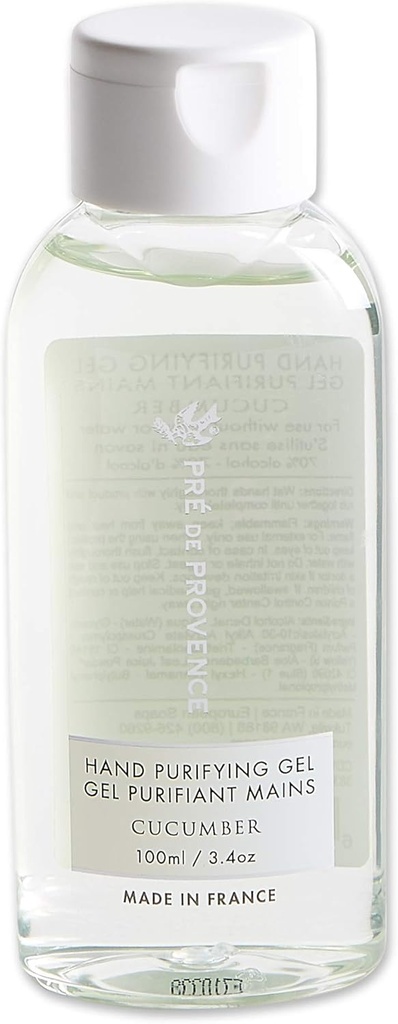 Pra de Provence Advanced Alkohol Berdasarkan Tangan Sanitizer Gel Moisturizes & Softens Hands, 3.4 Fluid Ounces, Cucumber