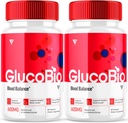 (2 Pack) GlucoBio Gesundheit Kapseln Gluco Bio Pillen, Gluco Bio Natürliches Vitamin Gesamt Gesundheit und Wellness Glycogen Unterstützung Supplement, BioGluco Kapseln (120 Kapseln)