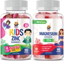 Magnesio Gummies helduentzat - 500mg & Zinc Gummies haurrentzat eta helduentzat