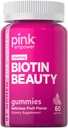 PINK Biotin Gummies for Women | 2,500 mcg | 60 Count | Vitamin for Hair, Skin and Nails | Fruit Flavor | Non-GMO & Gluten Free