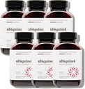 SMARTERNUTRITION Ubiquinol 100 מ"ג + Natural Plant- Based אומגה 3 6 9 - שמן Ahiflower® - Ultra Absorption CoQ10 for Heart Support - Non-GMO - 360 Softgels[180-Day Supply]