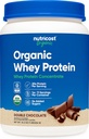 Nutricost Organic Whey Proteine concentrat, dublă ciocolată aromată, (1LB) - Gluten-Free, non-GMO