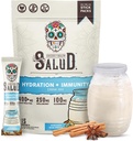 Salud 2-in-1 Hydration Packets + Immunity Electrolytes Powder, Horchata - Agua Fresca Drink Mix, Elderberry, Dairy ' Soy Free, Non-GMO, Gluten Free, Vegan, Low Calorie, 1g Sugar (15 Servings)