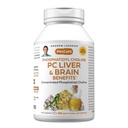 ANDREW LESSMAN PC Liver and Brain Benefits 360 Softgels - Phosphatidyl Choline, Most Important Building Block for Healthy Liver and Brain Structure, Function. No Additives. Easy to Swallow Softgels