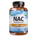 NaturaLife Labs N-Acetyl-L-Cysteine (NAC) 1600 mg – 100 Capsules - Vegan, Non-GMO & Gluten-Free