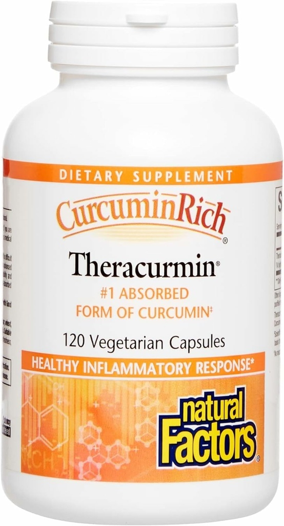 Czynniki naturalne, CurcuminRich Theracurmin, 30 mg, Preparowane do Superior Absorption, 120 Count (Opakowanie po 1)
