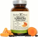 Raíces de herba - cápsulas de curcumina cúrcuma - Extra Strength - 1000mg Pure Organic Turmeric Supplement, 95% Standardized Curcumin Extract con BioPerine Pepper e Ginger