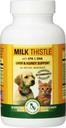 Milk Thistle Liver & Kidney Suplemento para cans e gatos con DHA, EPA, Silymarin e vitamina B (B1 B2 B6 B12) para previr a enfermidade de fígado e Kidney - 60 tratamentos de queixo - Flavor de queixo Bacon