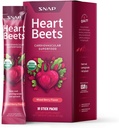 Snap Supplementen Heart Beet Stick Packs, Biologische Beetwortelpoeder Drinkmix, Cardiovasculaire ondersteuning voor mannen & vrouwen, bieten, Granaatappel en rode