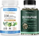 Sulforaphane Complex med 200 mg DIM supplement til forbedret østrogen balance for kvinder