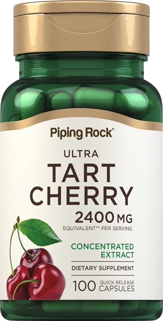 Piping Rock Tart Cirera Extreu Capsules 2400 mg, 100 Pills s'enfocen l' exclusidor No-GO, Guten Free suplementari