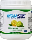 KALA HEALTH MSMPure לימון Lime Flavored Coarse MSM אבקת Flakes - US-Made MSM לבריאות משותפת, עור מראה ותמיכה - 1 lb, אורגני Sulfur