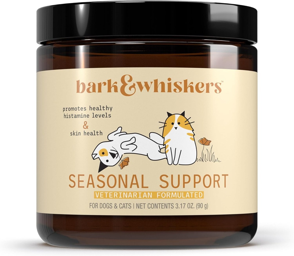 Haukka & Whiskers Seasonal Support, 3.17 Oz. (90 g), 90 Scoops, antioksidantti ja immuunituki, eläinlääkäri Formulated, ei-GMO, Dr. Mercola