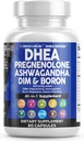 DHEA 200 ml Pregnenolone 100mg DIM Ashwagandha Boron 6mg Kompleksi Guangzhou 50mg Vitamin D3 5000 iu Hormon Support Capsules Pills - ABŞ 60 Ct