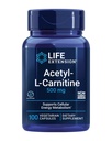Life Extension Acetyl-L-Carnitine, Acetyl-L-Carnitine, Vitamin C, Brain, Mood & Nerve Health, Cellular Energy, 3-Month Supply, Gluten-Free, Non-GMO, Vegetarian, 100 Capsules