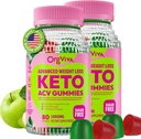 Keto Acv Gummies для підвищення втрати ваги, Apple Cider Vinegar Supplement з B12 - Gluten-Free, Vegan, Boost Metabolism і Енергетика, Підтримувати травне здоров'я