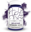 Melatonina kapsulak | 300mcg | 120 pilulak | Sleep Cycles osasuntsua onartzen du | Erlaxazioa sustatzen du | Natural Sleep Aid Supplement