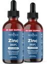 Liquid Zinc Drops for All Ages by NEW Age - Zinc Sulfate for Ammune Support, Vegan, Non-GMO & Gluten Free, 60 Day Suply, 2-Pack