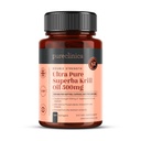 Ultra Pure Superba Krill Oil 500mg x 120 Capsules - Sourced in The Unpolluted Waters of Antarctic Providing a Rich Supply of Astaxanthin, Omega 3 and Vitamin D