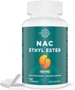 N-acétyl Cysteine Ethyl Ester 100mg-Plus Absorption que 1000mg NAC-avec Glycine 600mg-Bénéfice Glutathion- Bon pour système immunitaire et antioxydant pour les adultes, NACET(60 Capsules-1 Pack)