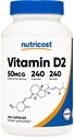Nutricost Vitamin D2 Supplement (2000 IU) 240 Capsules - Vegan, Non-GMO, Gluten-Free, Third-Party Tested