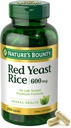 Gamtos Bounty Red Yeast Rice, augalinis priedas, 600 mg, 250 kapsulių