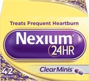 Nexium 24HR ClearMinis Acid Reducer Heartburn Relief Relayed Release Capsules for All-Day and All-Night Protection from Frequent Heartburn, Heartburn Medicine with Esomeprazole Magnésium - 42 Compte