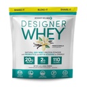 Designer Wellness, Designer Whey, Natural Whey Protein Powder with Probiotics, Fiber, and Key B-Vitamins for Energy, Gluten-Free, French Vanilla, 4 lb