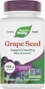 Nature 's Way Grape Seed Standardized Extract, Understøtter sund hud og veiner *, Antioxidant Support *, Non- GMO projekt Verified, 60 Vegan kapsler (Packaging May Vary)