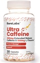 Ultra Caffeine Pills + 200mg Extended Release + L-Theanine for Energy & Focus + No Jitters, No Crash + Natural Caffeine Supplement - 30 Capsules