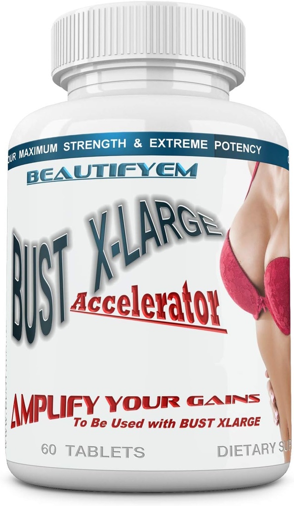 Бюст X-Large Accelerator для використання з Bust X-Large для Faster і Bigger Gains. Природний Breast Enlargement, Bust Enhancement – Отримати більш великий, повноважний, фірма Bigger Breasts. 60 таблеток.