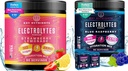 KEY NUTRIENTS Electrolytes Powder Ultimate Hydration & Wellness Bundle - Juicy Strawberry Lemonade & Sweet Blue Raspberry Electrolyte Powders - Zero Sugar, Keto-Friendly, 90 Servings Each
