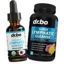 Lymphatic Drainage Supplements Drops & Pills - Organic Lymphatic Support Liquid Drops Cleanse Capsules with Echinacea, Ginger, Dandelion, Red Root Supplement Lymph Node Detox Cleanse System Drainage